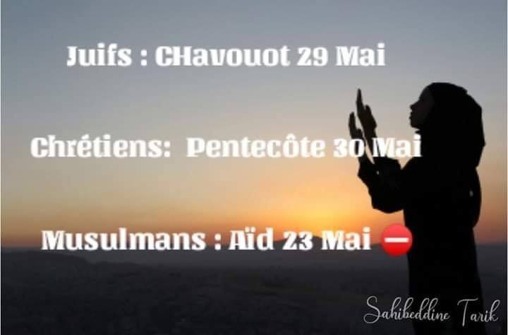 Pourquoi les juifs et les chrétiens auront le droit de célébrer leur fête et pas les musulmans