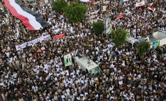 Hier à Sanaa : Manifestation des yéménites