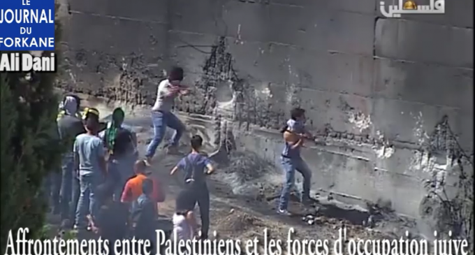 Affrontements entre les courageux Palestiniens et les forces d’occupation israélienne