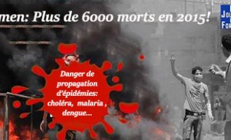Un an de bombardement de l’alliance satanique de tous les pays arabes sur le Yémen: plus de 6000 mort!