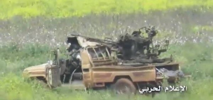 En images : Les véhicules délaissés des terroristes salafistes du Front Al-Nosraface à l’Armée Syrienne
