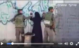 [Vidéo] | Comment les sauvages soldats sionistes traitent les jeunes Palestiniennes