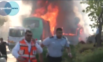 Explosion d’un bus a fait une vingtaine de blessés dont deux grièvement