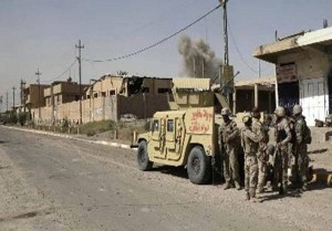Les forces Irakiennes dans les rues de Fallujah 5