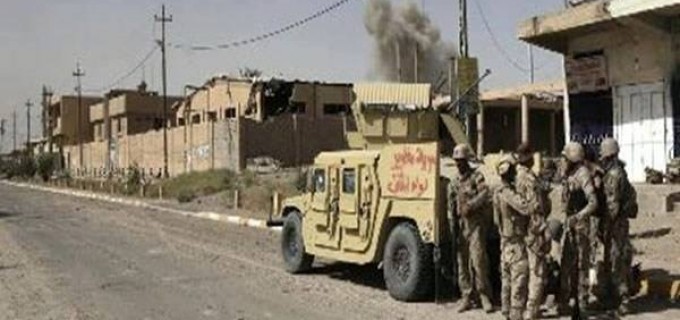 Les forces Irakiennes dans les rues de Fallujah