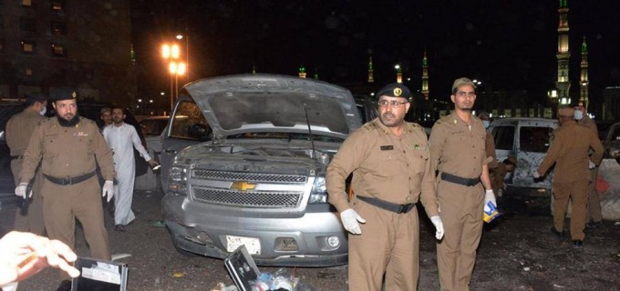 Les photos de l’attentat suicide d’un terroriste de Daesh, près du tombeau sacré du grand Prophète (P).