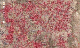Une carte de chaque attentat à la voiture piégée dans la capitale irakienne Bagdad depuis 2003, l’année où la démocratie américaine est arrivée.