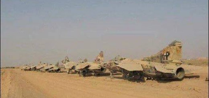 Photos de la base aérienne de Qayyarah au sud de Mossoul après sa libération