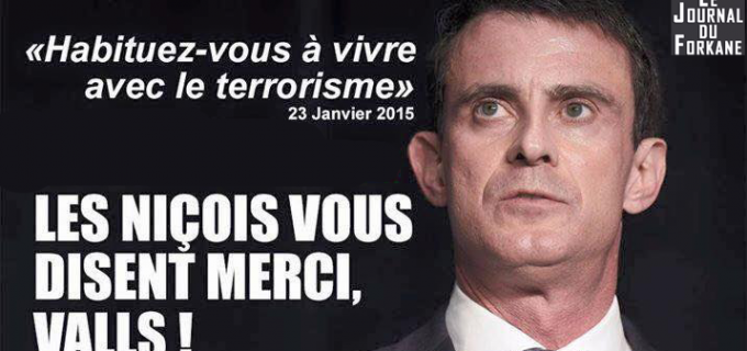 Manuel Valls (Premier Ministre) : « Habituez-vous à vivre avec le terrorisme »