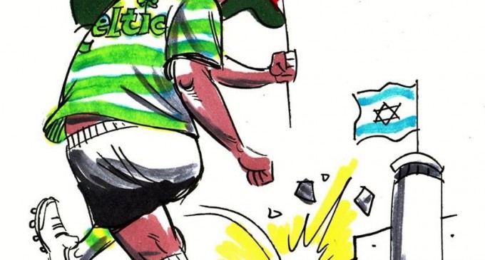 Les supporteurs du Celtic  Glasgow récoltent des fonds pour la Palestine!