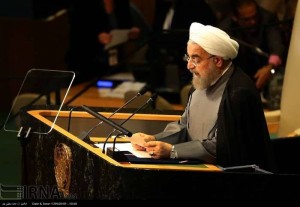 En images... Discours du Président iranien Hassan Rohani à l'ONU 1