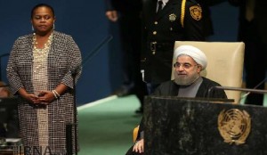 En images... Discours du Président iranien Hassan Rohani à l'ONU 4