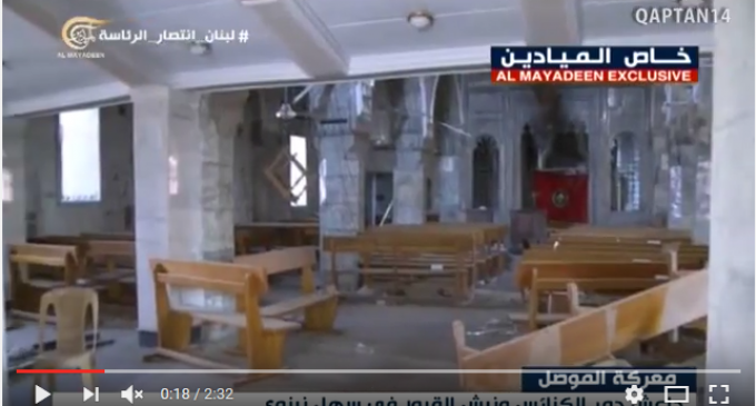 [Vidéo] | Daesh détruit les églises et saccage les cimetières dans la plaine de Naynawa (Irak)