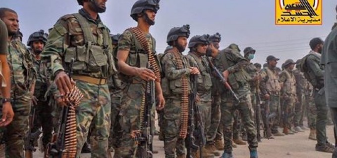 Sur les photos.. Les combattants de la Sainte Mobilisation Populaire en route pour libérer le Sud-Ouest de Mossoul