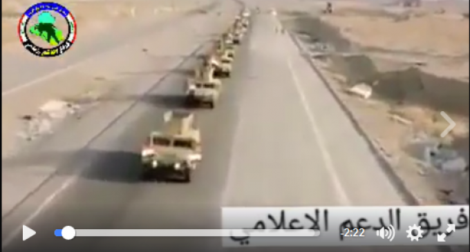 [Vidéo] | Les forces irakiennes arrivent aux environs de la ville de Mossoul occupée par les barbares de Daesh
