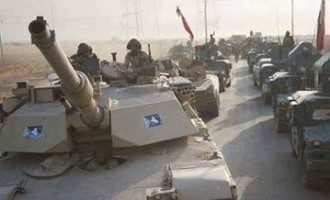 En images… Les forces irakiennes coupent la route d’approvisionnement aux terroristes de Daesh terroristes entre Mossoul et Tel Afar