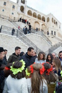 Bachar Al Assad et sa famille en visite au monastère Notre-Dame de Saidnaya2