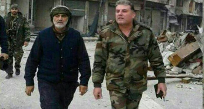 Le Général iranien Qassem Souleimani à Alep