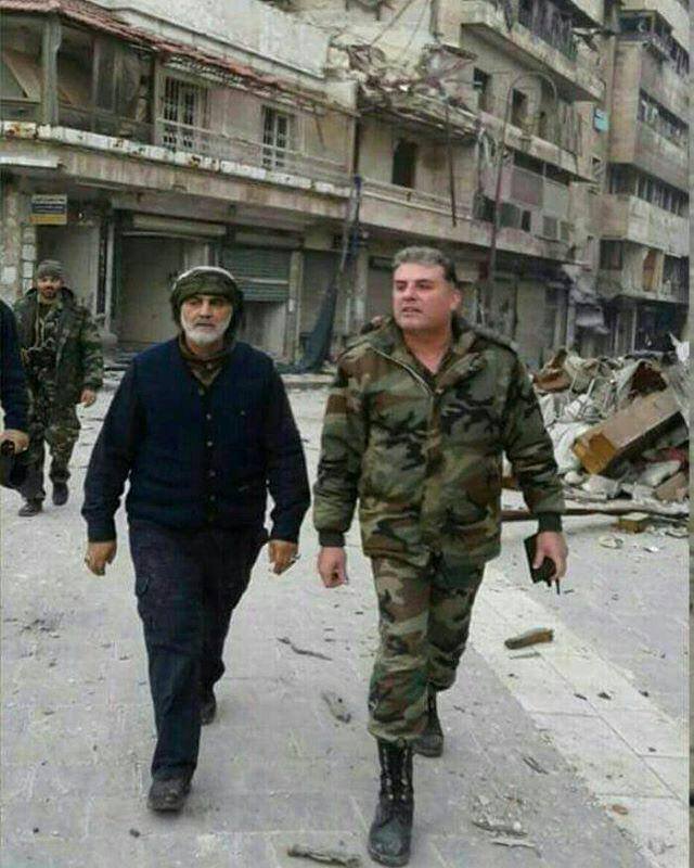 Le Général iranien Qassem Souleimani à Alep 1