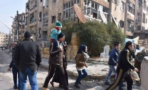 Le retour progressif des habitants d'Alep dans leur quartier après la Victoire de l'Armée Arabe Syrienne et de ses alliés sur les terroristes6