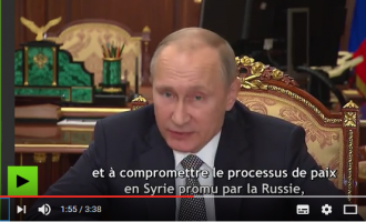 [Vidéo] | Poutine :  » le meurtre de l’ambassadeur russe est une provocation contre les efforts de paix en Syrie « 