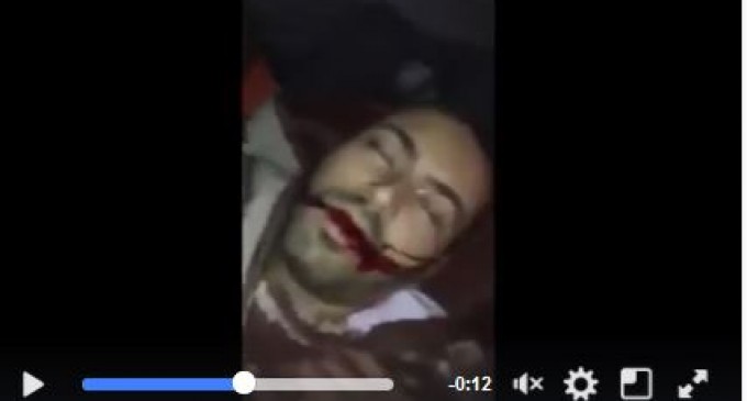 [Vidéo] | Les sauvages soldats de l’occupation sioniste abattent un Palestinien sous les yeux de sa mère