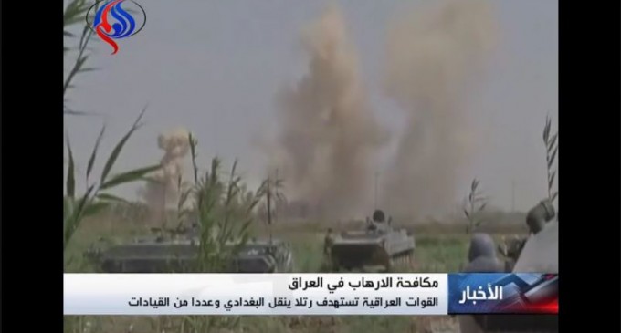 [vidéo] | 13 chefs de Daesh liquidés par l’aviation irakienne pendant qu’un convoi de Baghdadi a été pris pour cible à Al-Anbar.