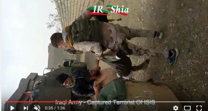 Les forces irakiennes ont capturés ce terroriste de Daesh à Mossoul