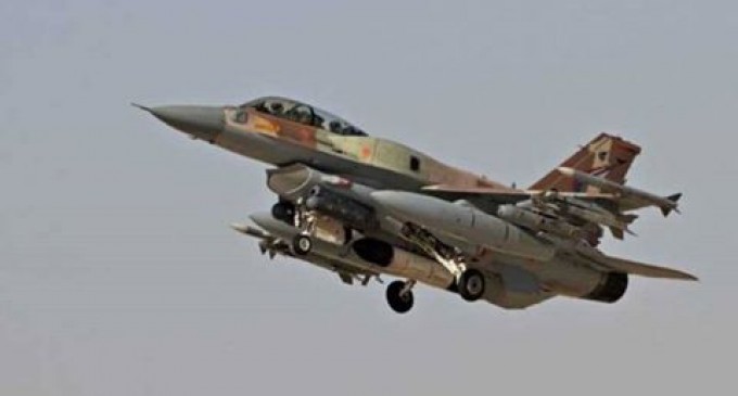Un avion militaire israélien attaque l’Armée Arabe Syrienne à l’ouest de Damas
