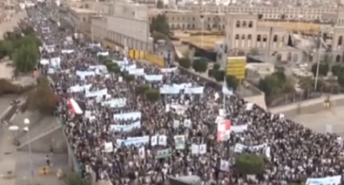 Manifestation monstre dans la capitale yéménite Sana’a contre l’agression Arabo-sioniste