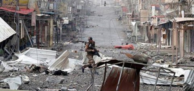 Des images de la guerre des rues contre les terroristes à Mossoul