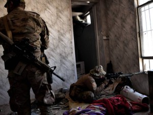 les opérations des forces irakiennes sur le côté Est de Mossoul pour libérer la ville des terroristes de Daesh4