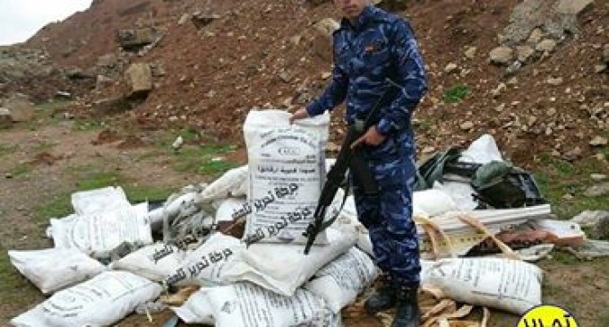 URGENT : un stock de matériel utilisé par les terroristes de Daesh pour fabriquer des gazs !!!