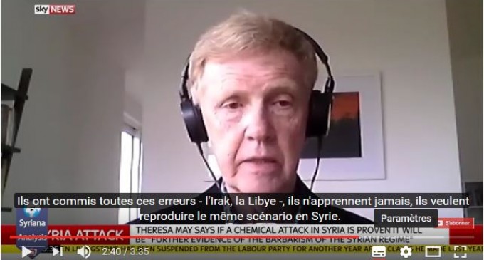 [Vidéo] | Peter Ford, ex-ambassadeur UK en Syrie : « Assad n’est pas l’auteur des attaques chimiques »