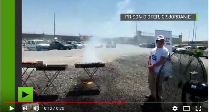 COUP DE GUEULE !!! Des sionistes israéliens organisent un barbecue POUR NARGUER DES PRISONNIERS PALESTINIENS EN GRÈVE DE LA FAIM