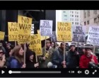 Vidéo : Le peuple américain se rassemble devant la Trump Tower (New York) pour dénoncer l’agression contre la Syrie