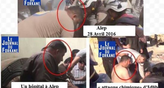Les preuves de la manipulation de l’attaque chimique en Syrie…, la même personne apparaît encore et encore en Syrie