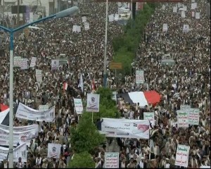 Des centaines de milliers de yéménites sont descendus dans les rues en disant non au terrorisme américain1