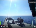 [VIDÉO] les navires russes bombardent Daesh avec des missiles de croisière près de Palmyre