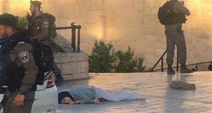 Les sauvages soldats de l’occupation sioniste abattent une jeune Palestinienne de 16 ans !!!