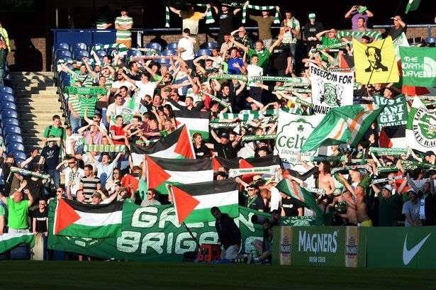 Merci aux supporters du Celtic Glascow soutiennent les prisonniers Palestiniens2