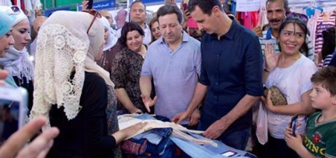 Le Président syrien Bachar al-Assad visite la foire « Made in Syrie » à Damas