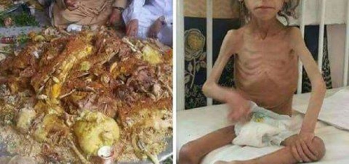 Pendant que les enfants yéménites meurent de faim, les princes saoudiens mangent comme des porcs…