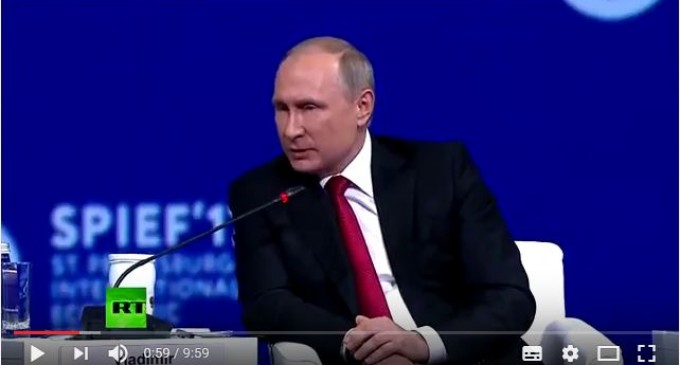 Vladimir Poutine démonte la propagande au sujet des attaques chimique en Syrie.