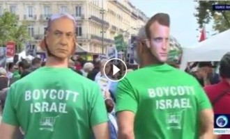 [Vidéo] | Des manifestants s’opposent à la visite du 1er ministre israélien à Paris