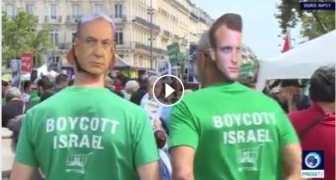 [Vidéo] | Des manifestants s’opposent à la visite du 1er ministre israélien à Paris