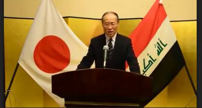 [Vidéo] | L’ambassadeur japonais en Irak félicite en langue arabe les irakiens pour la libération de Mossoul