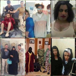 Les services de sécurité irakienne ont arrêté un certain nombre de terroristes déguisé en femme dans un checkpoint à Mossoul1