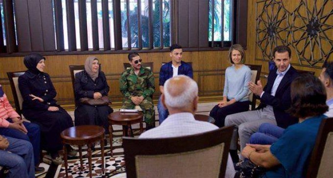 Le Président Syrien Bachar el-Assad, au cours de sa rencontre avec les forces de l’Armée Arabe Syrienne : « Vous êtes un exemple pour nous tous »…