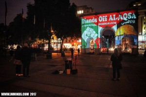 la fermeture d'Al Aqsa projetée sur le Marble Arch !4